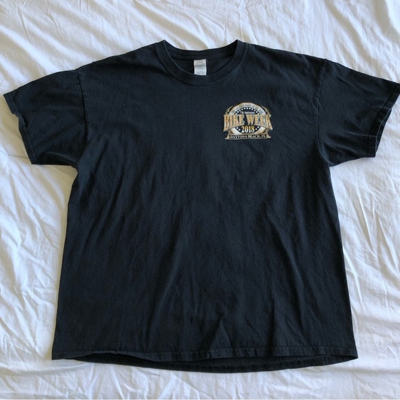 2018 Bike Week Donald Trump Graphic Motorcycle Shirt - Picture 2 of 9